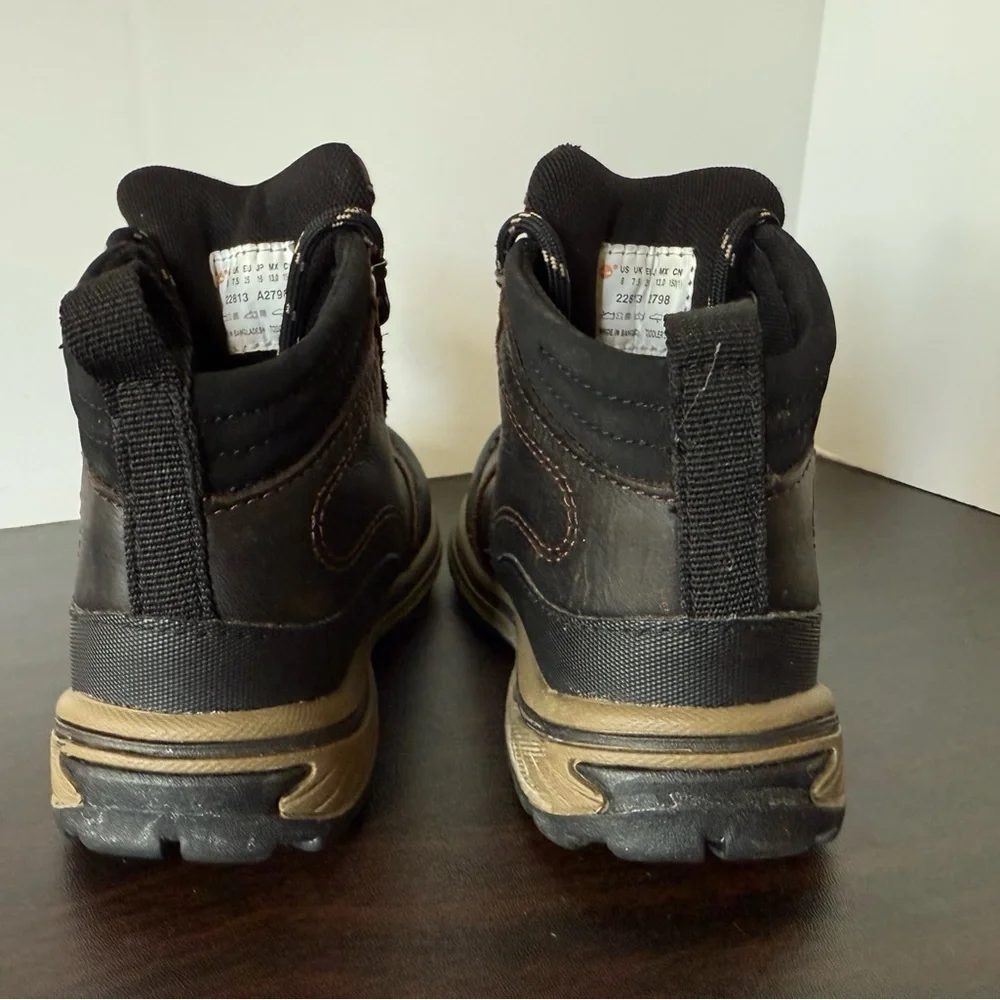 Timberland Kids Dark Brown Leather Boots